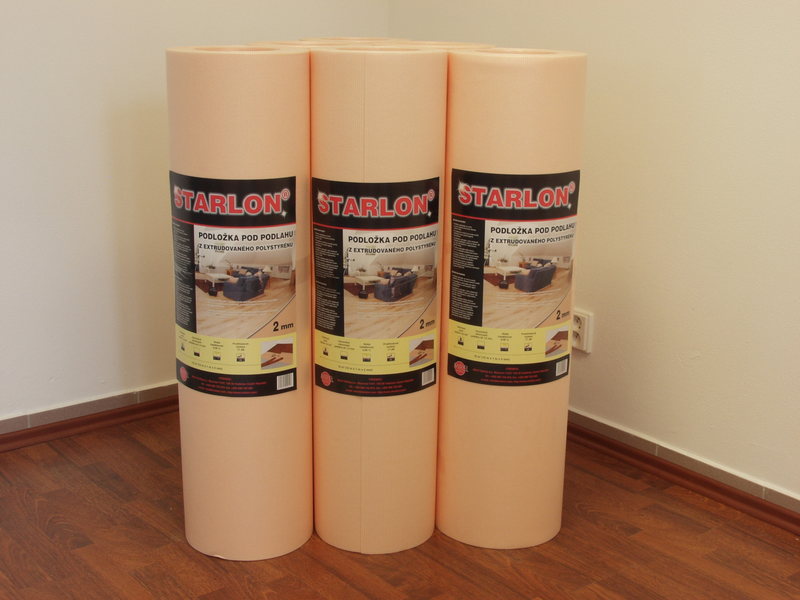 Podložka pod plávajúce podlahy Starlon 2 mm - 15 m²